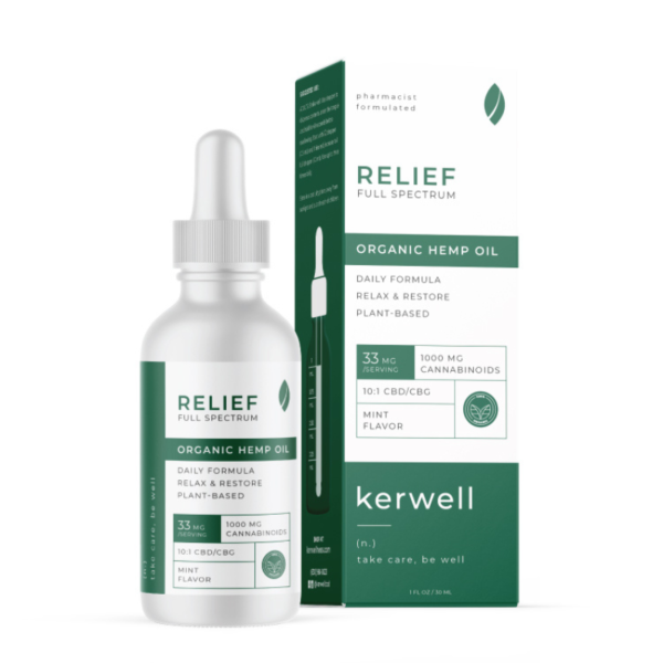 Kerwell - Relief Peppermint Full Spectrum Tincture (10:1 CBD:CBG) - 30ml